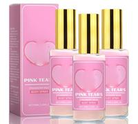 Pink tear body spray, strawberry perfume for women, fresh strawberry body lotion spray, long-lasting and refreshing, moisturizing and light, improve skin elasticity