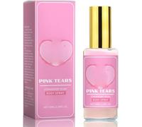 Pink Tears Body Mist, Fresh Strawberry Body Milk Mist Spray, Strawberry Milk Body Spray, Hydrating Lightweight and Refreshing, strawberries Perfume for Women, Long-Lasting Fragrance Body Mist (1pcs)