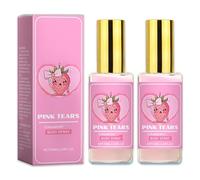 Pink Tears Body Mist, Fresh Strawberry Body Milk Mist Spray, Strawberry Perfume for Women, Long-Lasting Fragrance & Hydrating Lightweight (2pcs)