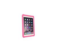 TECHGEAR Bumper Case for iPad Air 2 Rugged Heavy Duty Anti-Shock Rubber Protective Case with Added Corner & Edge Protection and Easy Grip Design + Screen Film [PINK] - Kids & School Friendly Case