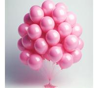 Pink Theme Balloons 25 Pcs 10 Inch With 10m Ribbon Roll Baby Pink Latex Balloon for Birthday Party Gender Reveal Bridal Shower Baby Shower Wedding Princess Theme Girls Party Decorations