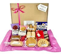 Pink-Themed Afternoon Tea Food Hamper - Luxury Pastries, Coffee, Teas & Preserves - Fabulous Gift Box - Vegetarian