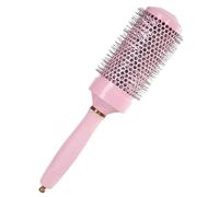 Pink Thermal Round Hair Brush, 2.1 in / 5.3 cm Ceramic Aluminum Round Brush for Blow Drying and Styling, 2 in 1 Tool for Voluminous Curls and Blowouts, 10.86 in / 27.6 cm Long
