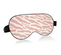 Pink Tiger Stripes Breathable Sleeping Eyes Mask, Cool Feeling Eye Sleep Cover for Summer Rest, Elastic Contoured Blindfold for Women & Men Travel
