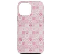 Pink Tile Majolica Martini Summer Coastal Coquette Aesthetic Case for iPhone 13 Pro Max