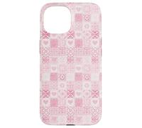 Pink Tile Majolica Martini Summer Coastal Coquette Aesthetic Case for iPhone 15