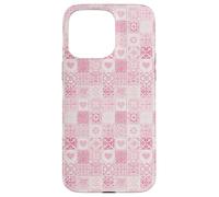 Pink Tile Majolica Martini Summer Coastal Coquette Aesthetic Case for iPhone 15 Pro Max