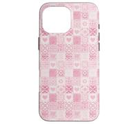Pink Tile Majolica Martini Summer Coastal Coquette Aesthetic Case for iPhone 16 Pro Max