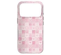 Pink Tile Majolica Martini Summer Coastal Coquette Aesthetic Case for iPhone 17 Pro