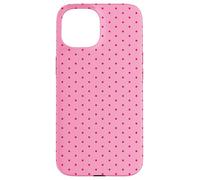 Pink Tiny Polka Dot Classic Vintage Boho Aesthetic Cute Case for iPhone 15