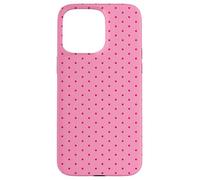 Pink Tiny Polka Dot Classic Vintage Boho Aesthetic Cute Case for iPhone 15 Pro Max