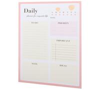 Pink to Do List Notepad Tear off Daily Planning Notebook