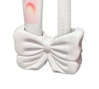 Pink Toothbrush Holder, Elegant Design, 14x9cm, Bow Toothbrush Holder, Toothpaste Storage Rack, Easy To Clean, For Bathroom Home Family Friends Men Women