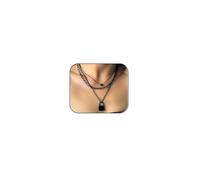 PINK TOWN 4pcs Black Layered Necklaces for Women,Vintage Fashion Heart/Coin/Star Pendant Necklace Punk Chunky Chain Choker Multilayer Aesthetic Adjustable Hiphop Necklaces Set Halloween Jewelry Gift
