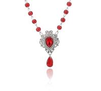 PINK TOWN Gothic Heart Pendant Necklace for Women,Vintage Beaded Choker Goth Y2k Devil Vampire Evil Eye Necklaces Punk Style Thorns Heart Necklace Halloween Victoria Mystic Witch Jewelry Accessories