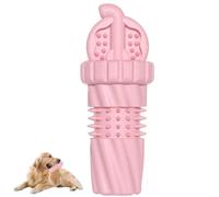 Pink TPR Dog Chew Toy - Durable Molar Teething Toy with Textured Spikes, Interactive Chew Toy for Aggressive Chewers, Dental Cleaning & Boredom Relief for Small Medium Large Dogs