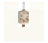 Pink Traditional Lantern Pendant Lamp - 60cm Fabric Lampshade Warm White Light Ideal for Home Decor Dining Room Living Room Vintage Style Lighting.