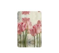 Pink Tulips Printing 10 Pieces Air Freshener Car Hanging Cards Air Freshener Sheets With Rope For Cars Home