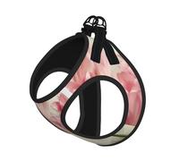 Pink Tulips Printing Puppy Summer Vest Harness With Reflective,Dog Accessories For Small Medium Large Dogs And Cats