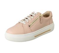 (Pink, UK 5) Ladies Clarks Artisan Platform Trainer Shoes Hollyrose Zip - E Fit