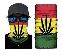 PINK UK ONLINE 3D Bandana Unisex Seamless Tube Scarf Headband Headwrap, Outdoors Multifunctional Headwear Balaclava (Weed Leaf)