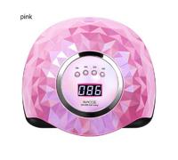 (pink, UK Plug) 600W UV LED Nail Lamp High Quality Nail Dryer Lamp with Automatic Sensor LED Light 4 Timer Professional Manicure Pedicure Nail Epuipment
