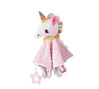 (pink unicorn, ) Baby Security Security Blanket Plush Toy Fox Elephant Dinosaur Soft Lovey Baby Gifts for Newborn Toddler Snuggle Plush Baby Toys