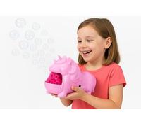 Pink Unicorn Bubble Machine Maker for Kids - Battery Operated Blower with Bubble Liquid - Fun Gift Toy for Girls Aged 5+ - Party Outdoor Indoor Bubble Maker