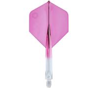 (Pink) Unicorn Forge Integrated Two Tone Dart Flights & Shafts One Piece Design Stable 90 Angle Large