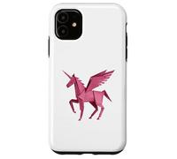 Pink Unicorn Horse Origami, Paper Craft, Fantasy Lover Case for iPhone 11