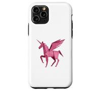 Pink Unicorn Horse Origami, Paper Craft, Fantasy Lover Case for iPhone 11 Pro
