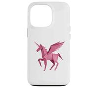 Pink Unicorn Horse Origami, Paper Craft, Fantasy Lover Case for iPhone 13 Pro