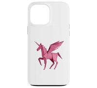 Pink Unicorn Horse Origami, Paper Craft, Fantasy Lover Case for iPhone 13 Pro Max