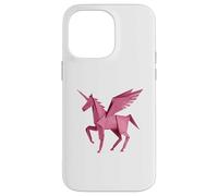 Pink Unicorn Horse Origami, Paper Craft, Fantasy Lover Case for iPhone 14 Pro Max