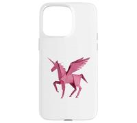 Pink Unicorn Horse Origami, Paper Craft, Fantasy Lover Case for iPhone 15 Pro Max