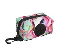 Pink Unicorn Pet Travel Waste Bag Storage Bag. Convenient Storage, Suitable For Leash, With Zipper, Easy To Carry When Traveling.