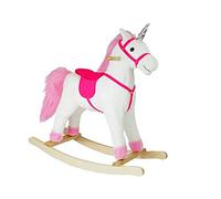 Pink Unicorn Rocking Horse for Children with Music Movement and Realistic Sounds Height 74 cm