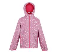Pink unisex 15-16 Years Regatta Kids’ Printed Lever II Waterpoof Jacket Pink, Size: 15-16 Years
