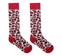 Pink unisex Dare 2b Kids’ Printed Ski Socks Pink, Size: UK 6-8