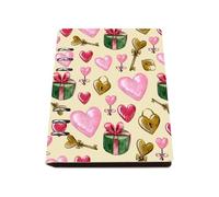 Pink Valentine Notebook A5, Pu Leather Notebooks A5, Lined Paper Lined Notebook 180Pages/90Sheets, Journal for Women, Note Book for Meeting, Student Essentials University Women Man