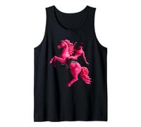 Pink Vampire Cowboy Riding Pony Weird Nude Surreal Humor Tank Top