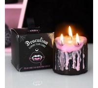 Pink Vampire Tears Halloween Pillar Candle