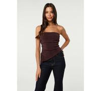 Pink Vanilla Acetate Bandeau Top - L - Brown