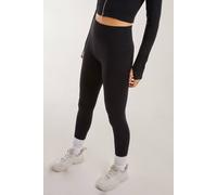 Pink Vanilla Active Rib Leggings In Black Black S