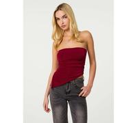 Pink Vanilla Asymmetric Bandeau Top - M - Wine