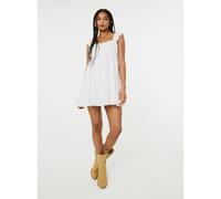 Pink Vanilla Babydoll Broderie Dress - S - Ivory