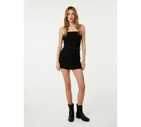 Pink Vanilla Bandeau Combat Playsuit - L - Black