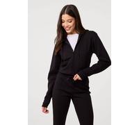 Pink Vanilla Black Zip Up Cropped Hoodie Black L