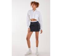 Pink Vanilla Boxer Style Utility Mini Skirt In Navy Navy 12