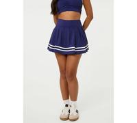 Pink Vanilla Contrast Trim Active Skirt - Navy - S